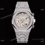 OMF 1:1 Copy Audemars Piguet Royal Oak White Frosted watch in Gray Dial